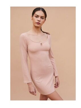Reformation Elias Mini Dress in Serenade Pink Size XS